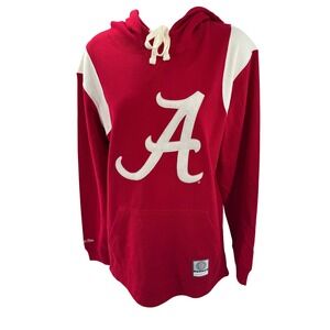 Mitchell & Ness Alabama Crimson Tide Thermal Hoodie Pullover Mens Small NEW